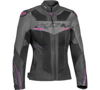 Ixon Draco Ladies Motorcycle Textile Jacket, black-grey-pink, size M for Women