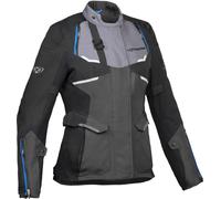 Ixon Eddas Ladies Motorcycle Textile Jacket, black-grey-blue, size 2XL for Women