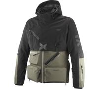 Ixon Etna Waterproof Motorcycle Textile Jacket, black-brown, size L for Men