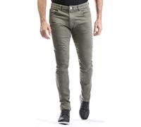 Ixon Flint Motorcycle Jeans, green-brown, size M for Men