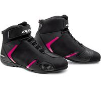 Ixon Gambler WP Ladies Motorcycle Shoes, black/hotpink, size 41