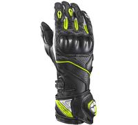 Ixon Tornado Air Motocycle Gloves, black-white-yellow, size XS for Men