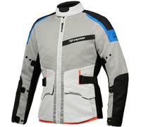 Ixon M-Njord Motorcycle Textile Jacket, grey-blue, size S for Men