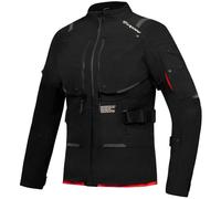 Ixon M-Skeid Waterproof Ladies Motorcycle Textile Jacket, black-red, size 3XL for Women
