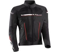 Ixon T-Rex Motorcycle Textile Jacket, black-white-red, size 3XL for Men