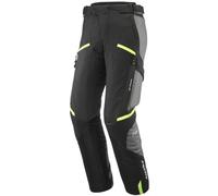 Ixon Midgard Waterproof Motorcycle Textile Pants, black-grey-yellow, size 4XL for Men