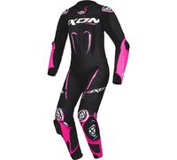 Ixon Vortex 3 Ladies 1-Piece Motorcycle Leather Suit, black-pink, size XS for Women