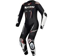 Ixon Vortex 3 Ladies 1-Piece Motorcycle Leather Suit, black-white, size L for Women