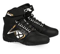 Ixon Killer WP Ladies Motorcycle Shoes, black/white/gold, size 37