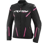 Ixon Ladies Striker 2 Motorbike Motorcycle Textile Jacket - Black / Bright Pink