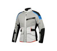 Ixon M-Njord MC Jacket Light Grey/Blue/Neon RedL Light Grey,Blue,Neon Red