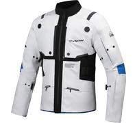 Ixon M-Skeid Motorcycle Textile Jacket, light grey/blue, size 3XL