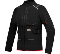 Ixon M-Skeid Waterproof Ladies Motorcycle Textile Jacket, black/red, size XL
