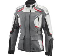 Ixon Midgard Waterproof Ladies Motorcycle Textile Jacket, black/grey/red, size S
