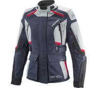 Ixon Midgard Waterproof Ladies Motorcycle Textile Jacket, black-grey-blue, size 3XL for Women