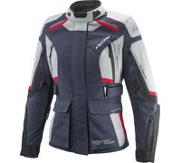 Ixon Midgard Waterproof Ladies Motorcycle Textile Jacket, grey/black/blue, size M