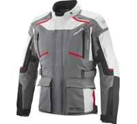 Ixon Midgard Waterproof Motorcycle Textile Jacket, black/grey/red, size M