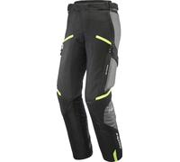 Ixon Midgard Waterproof Motorcycle Textile Pants, black-grey-yellow, size XL for Men