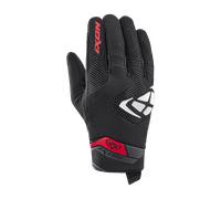 Ixon Mig 2 Airflow Motorcycle Gloves, black-white-red, size M for Men