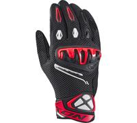 Ixon Mirage Airflow Motorcycle Gloves, black-white-red, size L for Men