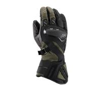 Ixon MS Drakkar waterproof Motorcycle Gloves, black-green-brown-beige, size 3XL for Men