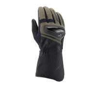 Ixon MS Drizzle waterproof Motorcycle Gloves, black-green-brown-beige, size S for Men