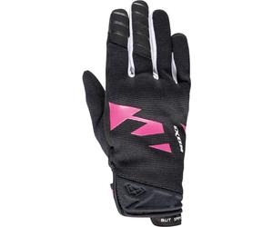 Ixon MS Fever Ladies Motorcycle Gloves, black-white-pink, size 2XL for Women