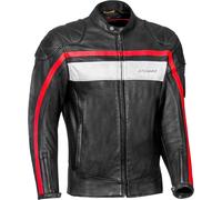 IXON PIONEER leather jacket black-white-red XXL