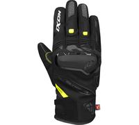 Ixon Pro Knarr Waterproof Winter Motorcycle Gloves, black-grey-yellow, size S for Men