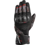 Ixon Pro Russel Camo Motorcycle Gloves, black/red, size 3XL