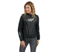 Ixon Prodigy Waterproof Ladies Motocycle Textile Jacket, black-white, size 3XL for Women