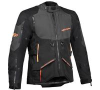Ixon Ragnar Motorcycle Textile Jacket, black/grey/orange, size 4XL