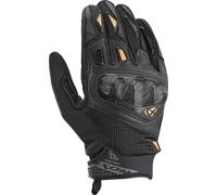 Ixon Rise Air 2 Ladies 2 Motorcycle Gloves, black-gold, size 2XL for Women