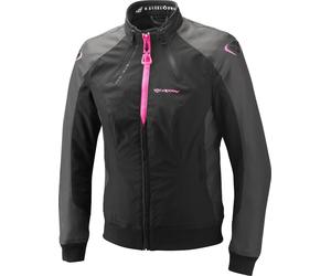 Ixon Siwa waterproof Ladies Motorcycle Textile Jacket, black/grey/pink, size XXL
