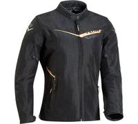 Ixon Slash-C Ladies Motorcycle Textile Jacket, black/gold, size XXL