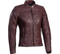 Ixon Spark Ladies Motorcycle Leather Jacket, red, size XL for Women