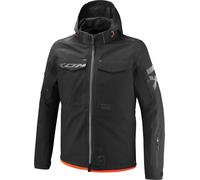 Ixon Square waterproof Motorcycle Textile Jacket, black/red, size 4XL