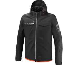 Ixon Square waterproof Motorcycle Textile Jacket, black/red, size XL