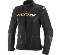 Ixon Striker 2 Air WP waterproof Ladies Motorcycle Textile Jacket, black/gold, size XL