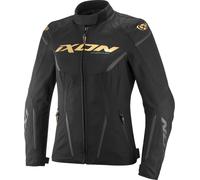 Ixon Striker 2 Air WP waterproof Ladies Motorcycle Textile Jacket, black/gold, size M