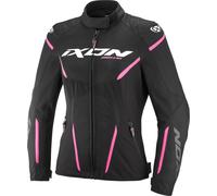 Ixon Striker 2 Air WP waterproof Ladies Motorcycle Textile Jacket, black-pink, size XL for Women