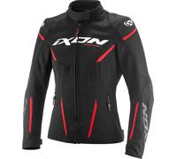 Ixon Striker 2 Air WP waterproof Ladies Motorcycle Textile Jacket, black-red, size XL for Women
