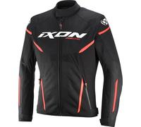 Ixon Striker 2 Air WP waterproof Motorcycle Textile Jacket, black-white-red, size L for Men