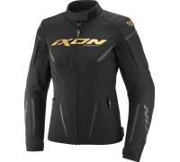 Ixon Striker 2 waterproof Ladies Motorcycle Textile Jacket, black-gold, size S for Women