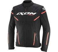 Ixon Striker 2 Textile Jacket Motorcycle Waterproof - Black / White / Red