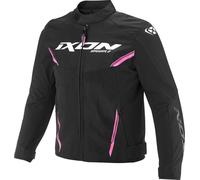 Ixon Striker 2 waterproof Kids Motorcycle Textile Jacket, black-pink, size 14 years