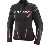 Ixon Striker 2 waterproof Ladies Motorcycle Textile Jacket, black/hotpink, size L