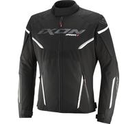 Ixon Striker 2 waterproof Motorcycle Textile Jacket, black-white, size M for Men