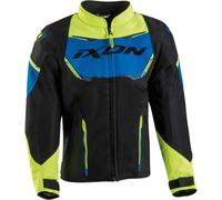 Ixon Striker Air Kids Motorcycle Textile Jacket, black-blue-yellow, size 10 years