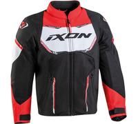 Ixon Striker Air Kids Motorcycle Textile Jacket, black-white-red, size 6 years